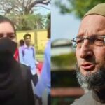 हिजाब विवाद: मुस्कान ने कॉलेज के बाहर अल्लाह हू अकबर के नारे, ओवैसी ने बताया- बहादुर