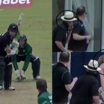 IRE vs NZ: टॉम लाथम के छक्के ने तोड़ा केबिन का कांच, देखें  VIDEO