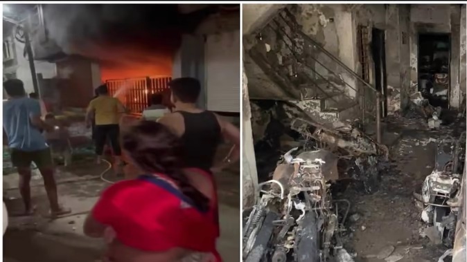 इंदौर में दो मंजिला बिल्डिंग में भीषण अग्निकांड, 7 जिंदा जले