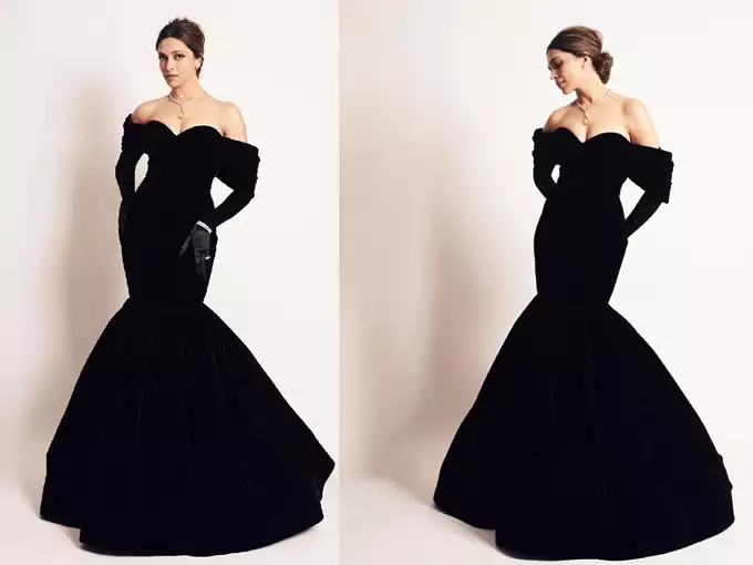 Oscar 2023 में दीपिका पादुकोण ने ब्लैक गाउन पहन मारी एंट्री, देखें खूबसूरत तस्वीर