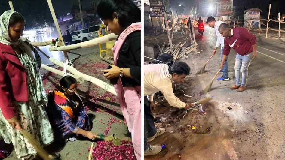 राजस्थान: PM मोदी का एक आदेश और सफाई में जुट गए BJP कार्यकर्ता, रोड शो के बाद साफ किया पूरा रूट